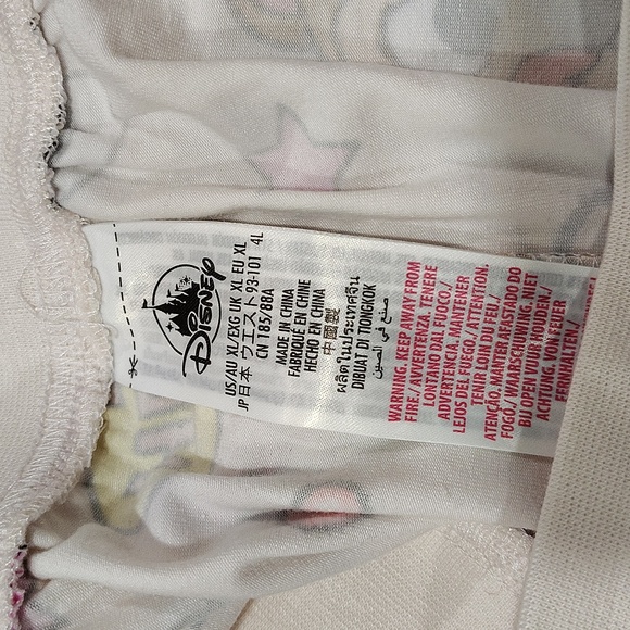 Disney Cream and Multicolor Ladies Pajama Set, Chip And Dale Pajama Set - Picture 10 of 11
